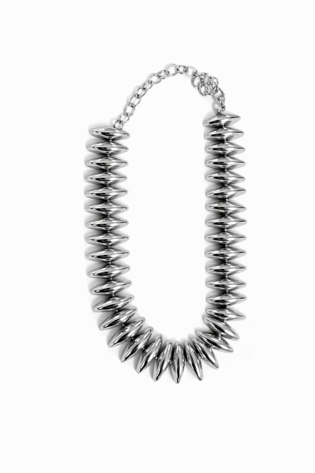 GARGANTILLA PLATEADA DISCOS