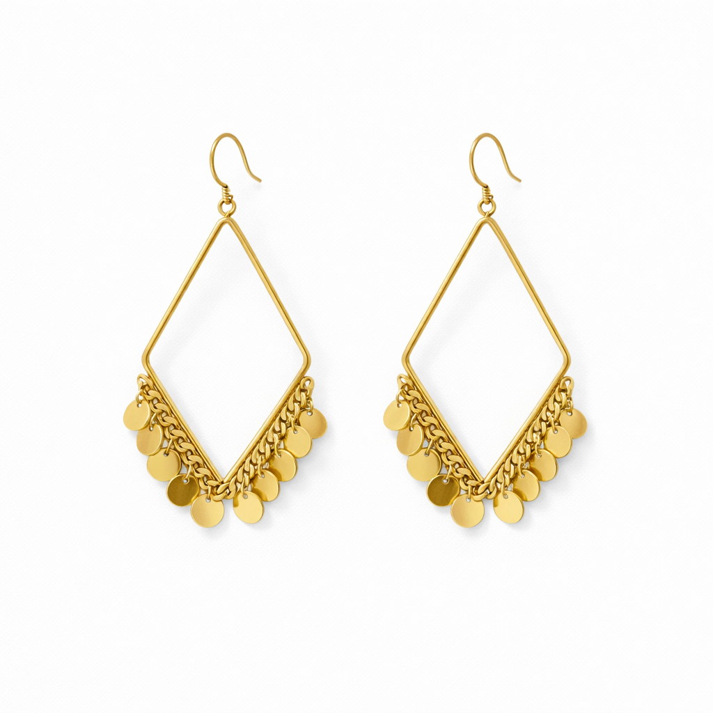 PENDIENTE ROMBO MEDALLAS