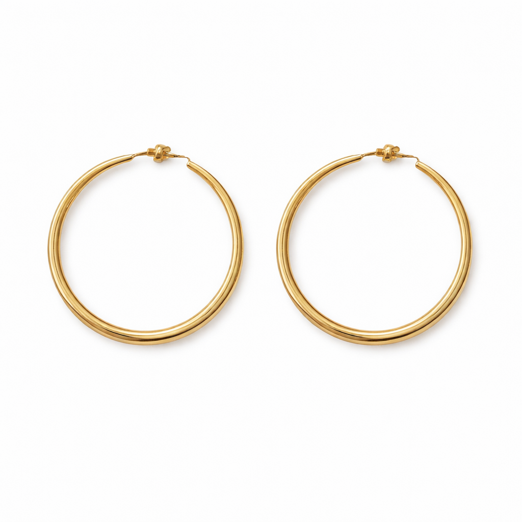 PENDIENTE AROS DORADOS