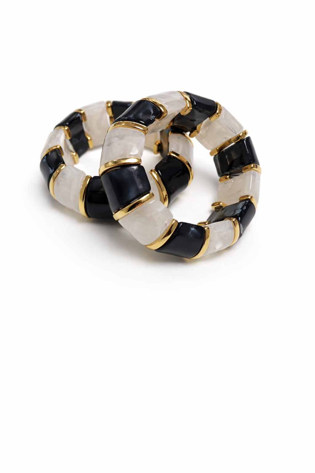 PULSERA RESINA BICOLOR